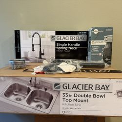 Kitchen Sink Combo All Together (NEW) Faucet-Garbage Disposal-Sink 