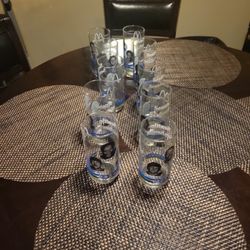 10 Vintage Seahawk McDonald Glasses