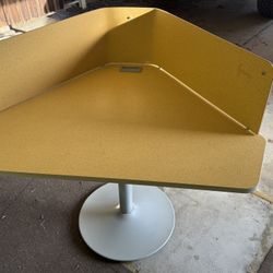 Shielded Triangular Computer Desk