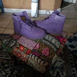 Timberland Girls Purple Boots.  Size Us 5