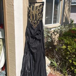 Black And Gold Dress 