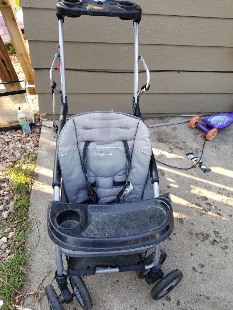 Sit-n-stand double stroller