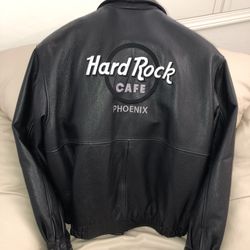 New Phoenix Hard Rock Fight Night leather jacket with Muhammad Ali, Michael J Fox, and Hootie & The Blowfish
