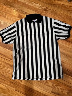 Black and White Striped Referee Shirt (Costume)