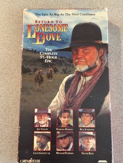 Return To Lonesome Dove VHS 5 1/2 hr
