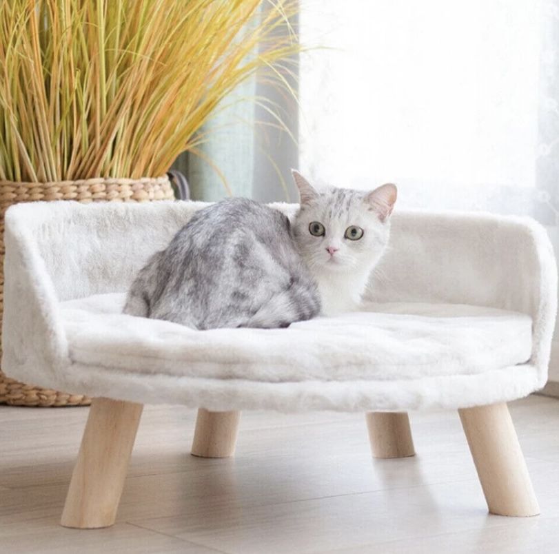 XPET82-40CM Pet Dog Cat Bed Sofa Couch Kitten Lounge Elevated Sofa Bed (Size 40CM)