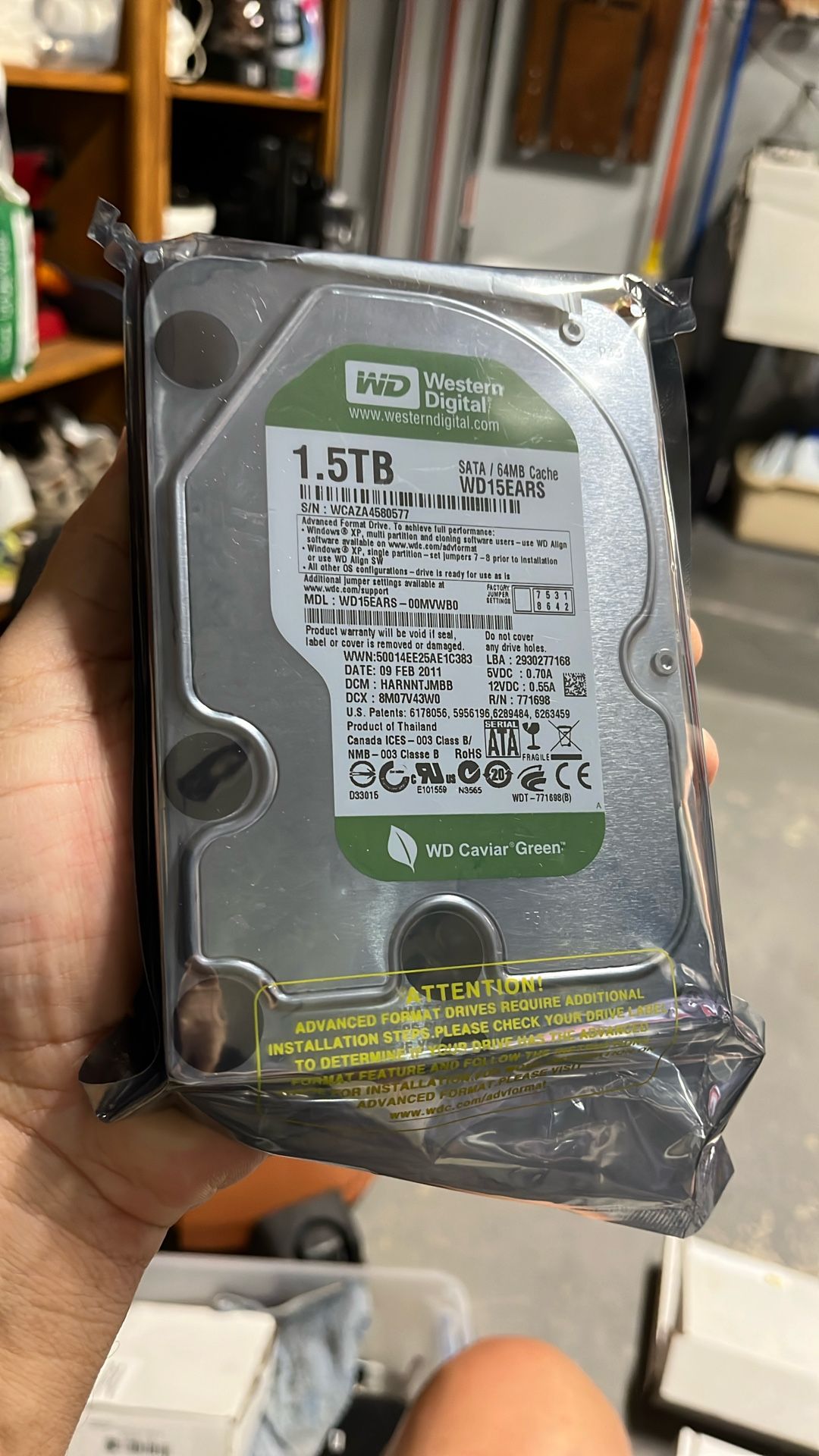 WD WESTERN DIGITAL HARDRIVE