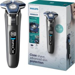 Philips Norelco Shaver 7200, dry and wet rechargeable electric shaver with SenseIQ technology and pop-up trimmer, S7887/82 