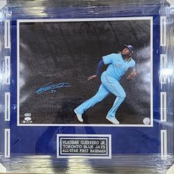 Blue Jays Vlad Guerrero Jr Signed, MLB- and Beckett-Certified,  Custom-Framed Photo Display Piece 