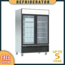 Cooker&Cooler MPR-49G Glass Door Reach-In Refrigerator - New