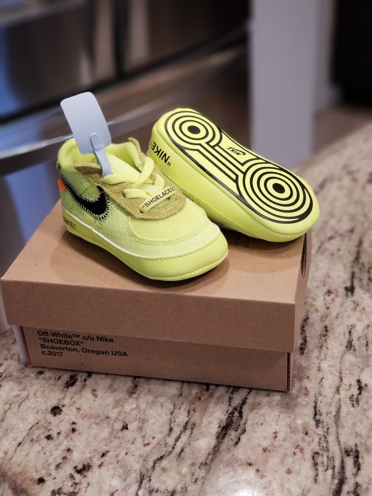 Air Force 1 Low Off-White Volt Infant size 3