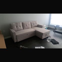 Couch Pulled Out Bed
