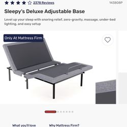 Sleepy Deluxe Adjustable Bed Frame (Full)