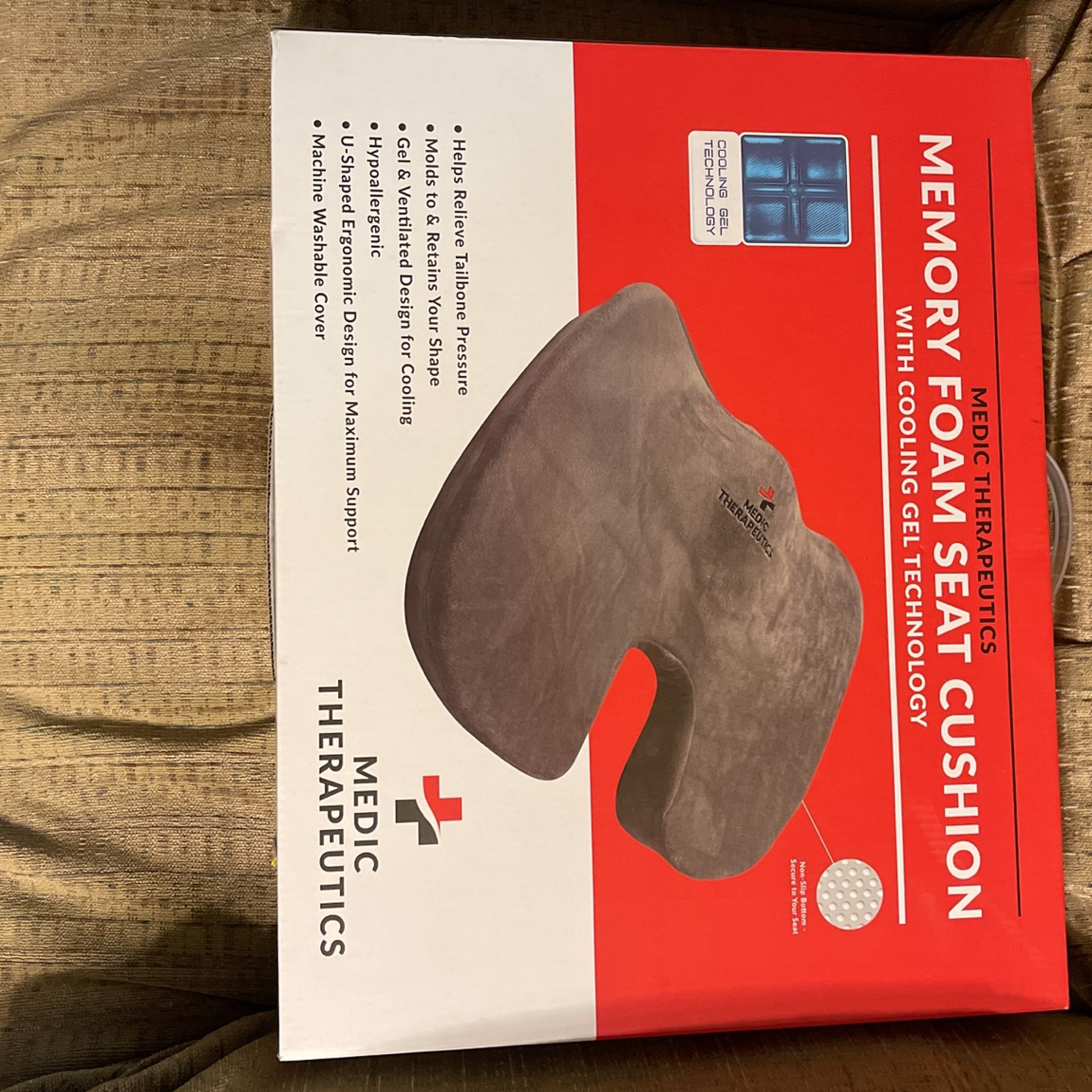 Medic Therapeutics Memory Foam Seat Cushion
