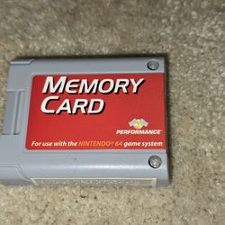 Performance Memory Card For Nintendo 64 N64 P-302 ML321 Excellent