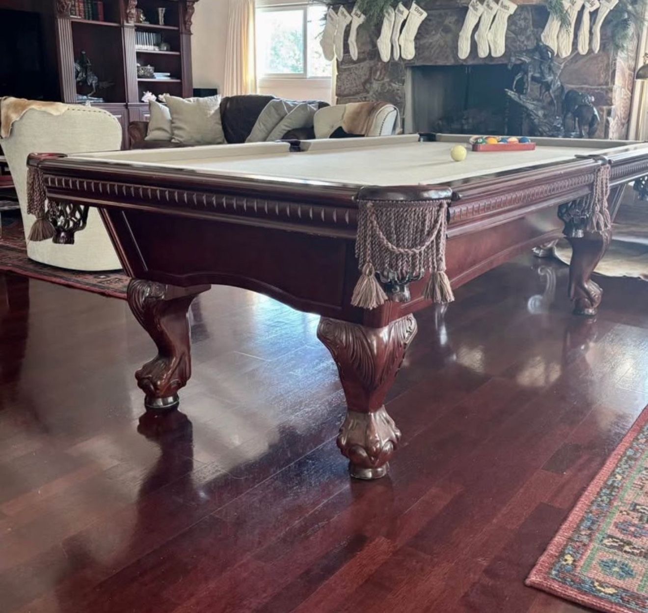 Pool Table Mfg. By American Heritage 8’ (Free Delivery & Pro Setup) New Felt Any Color + All Accessories