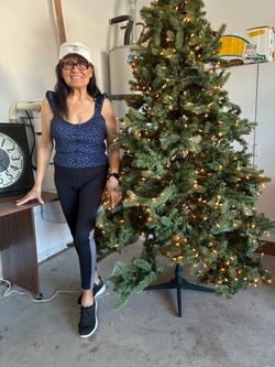 Pre-Lit Artificial Christmas Tree with Stand