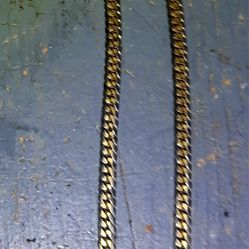 SOLID 2 TONE MENS LYNX CHAIN