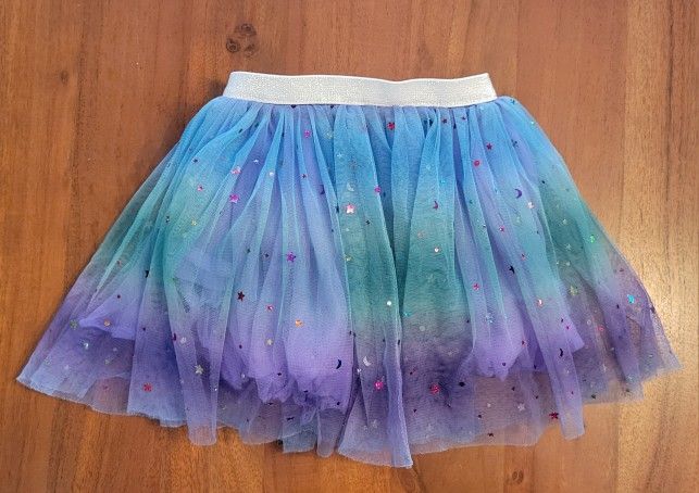 Girls Toddler Ballet Skirt Tutu Blue Purple Tulle
