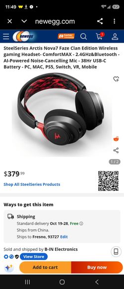 SteelSeries Arctis Nova 7 FaZe Clan Edition Wireless Headset