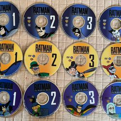 Batman, Justice League, Superman, Superfriends Animated Series. DVDs. No cases. Bulk Set $50