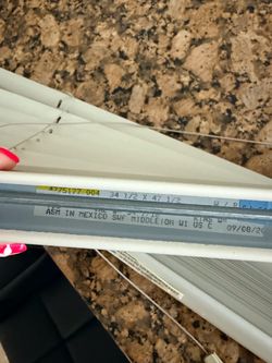 White Window Blinds 34.5 x 47.5