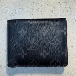 Louis Vuitton Monogram Eclipse Reverse Slender Wallet - Black/Grey