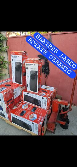 GET READY FOR THIS WINTER LASKO HEATERS CERAMIC TOWER ECONOMIC ENERGY SAVER INCLUDING REMOTE CONTROL FOR FULL SIZE ROOM IF SOMEBODY INTERESTED PLEASE