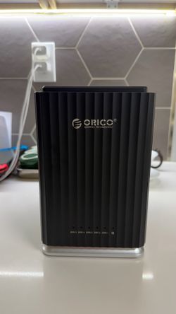ORICO 5-Bay Hard Drive Enclosure + 2× 12TB HDD – 24TB Total