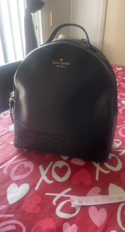 Kate Spade small Backpack Black with black Glitter