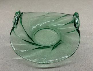 Vintage Heisey Glass Moongleam Twist Bon Bon Candy Dish