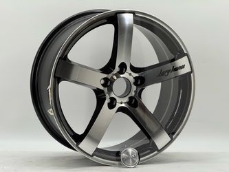 4pc 18" MMR  Wheels STYLR HR5   BLACK MACHINE 5X112 18x8 et35