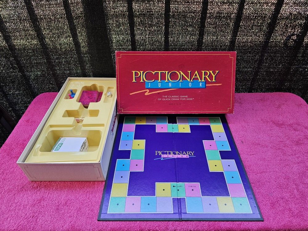 Pictionary Junior The Classic Game Of Quick Draw For Kids - Vintage 1993