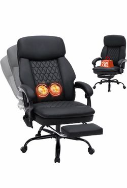 Kneading Massage Office Chair with Foot Rest