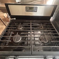 Whirpool Gas Range-Stainless Edge Cooktop