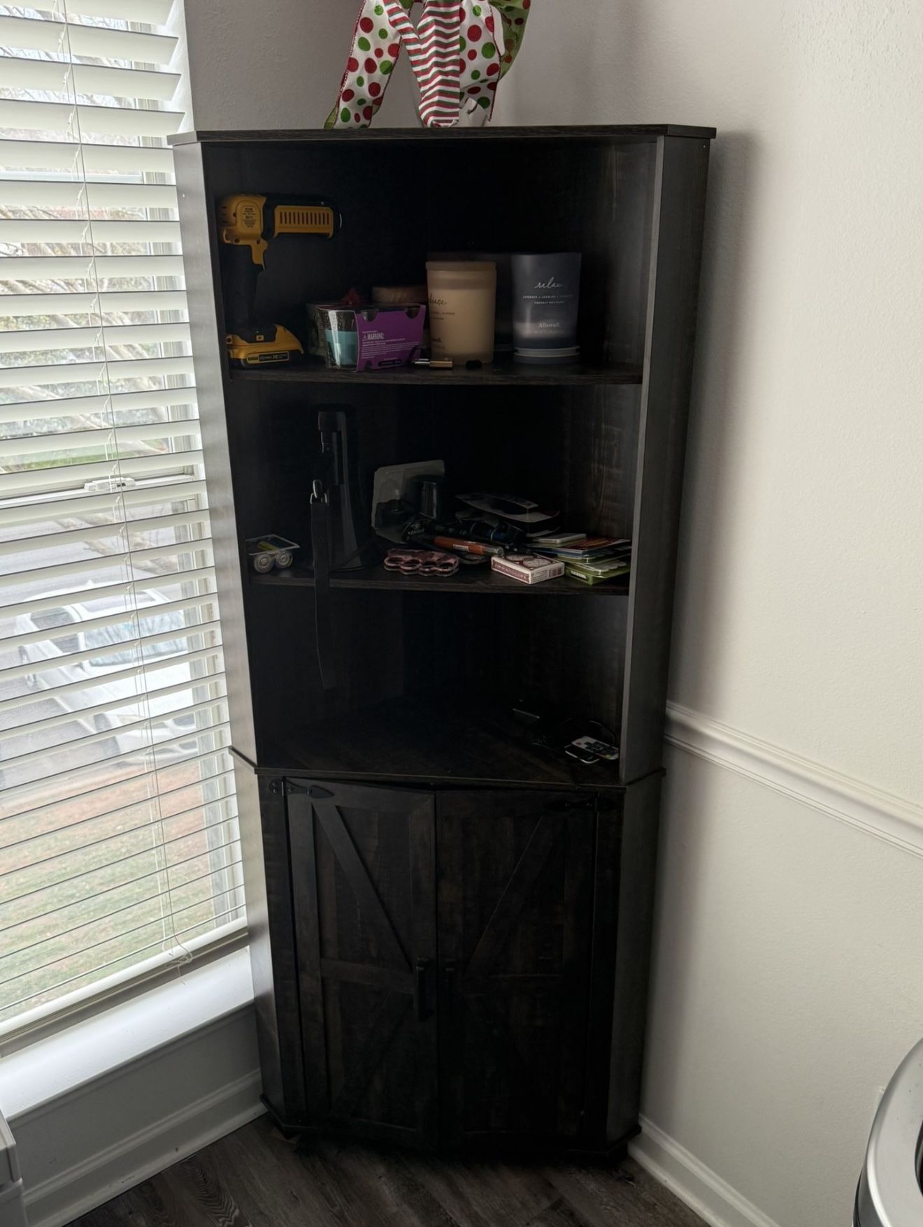 Corner Cabinet w/ LED Lighting