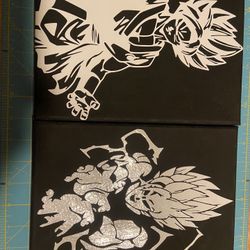 dragon ball z canvas print hand made