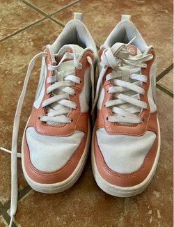 Nike Court Borough 2 Unisex Kids Sneaker 6.5Y Pink/White Leather DM1216-100