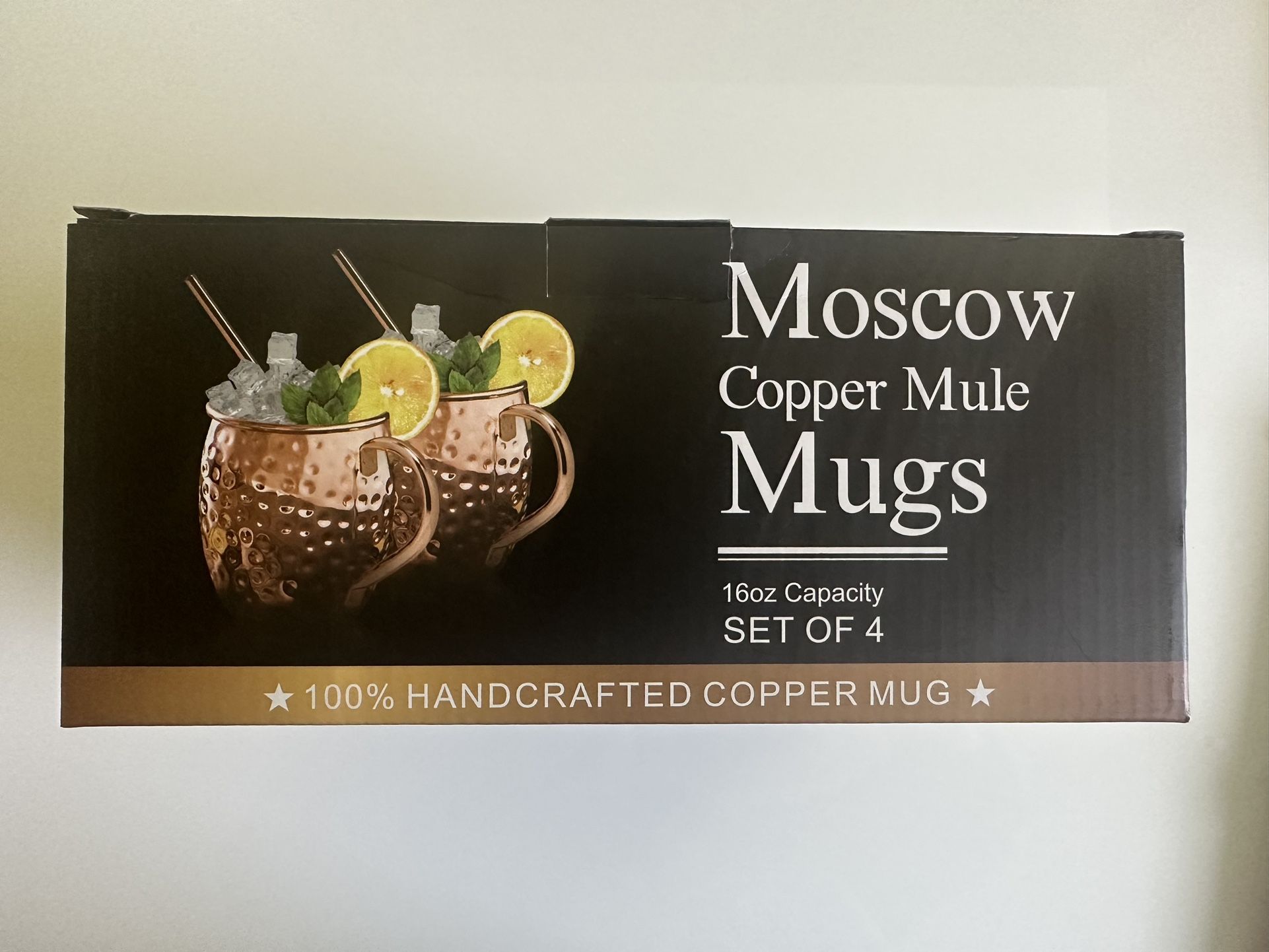 Bundle Of Moscow Mule Copper Mugs, Eleven Piece Set (IOB).