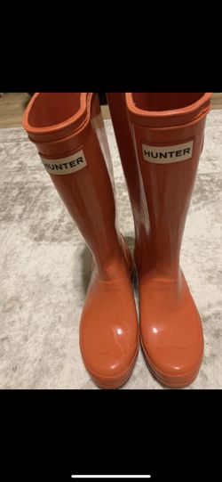 Hunter boots big girl sz3-4