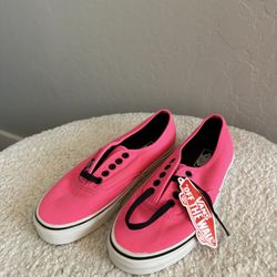 Pink Vans- Brand New (size 8)