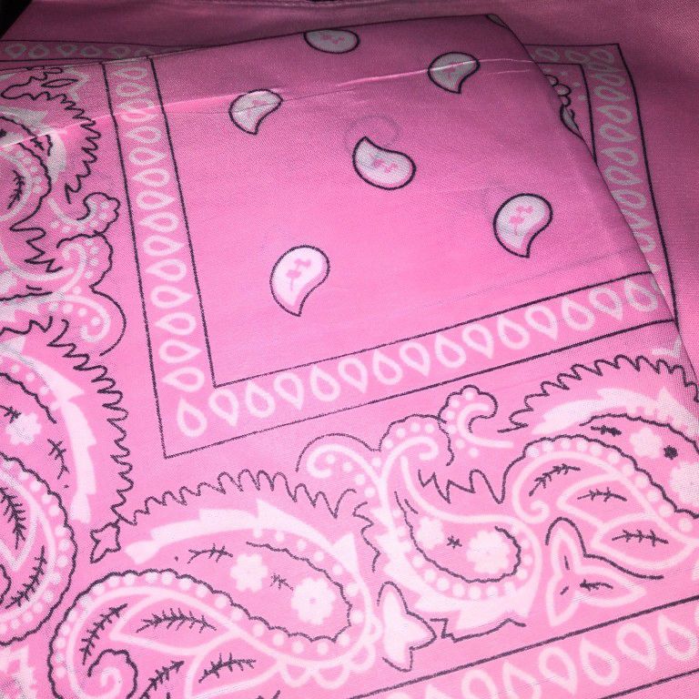 pink bandana print bag / decor for Sale in New York, NY - OfferUp