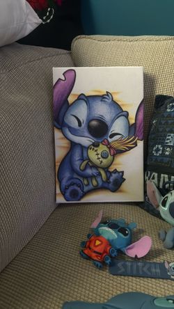 Disney Stitch 8x14 Canvas