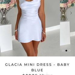 Baby Blue Mini Dress Size XS