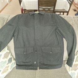 Drak GREY Banana Republic Wool Coat Men's Medium