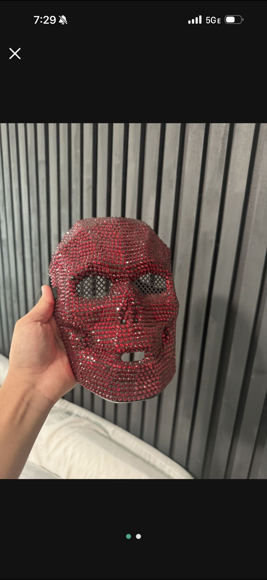 Halloween Mask Rhinestone Mask