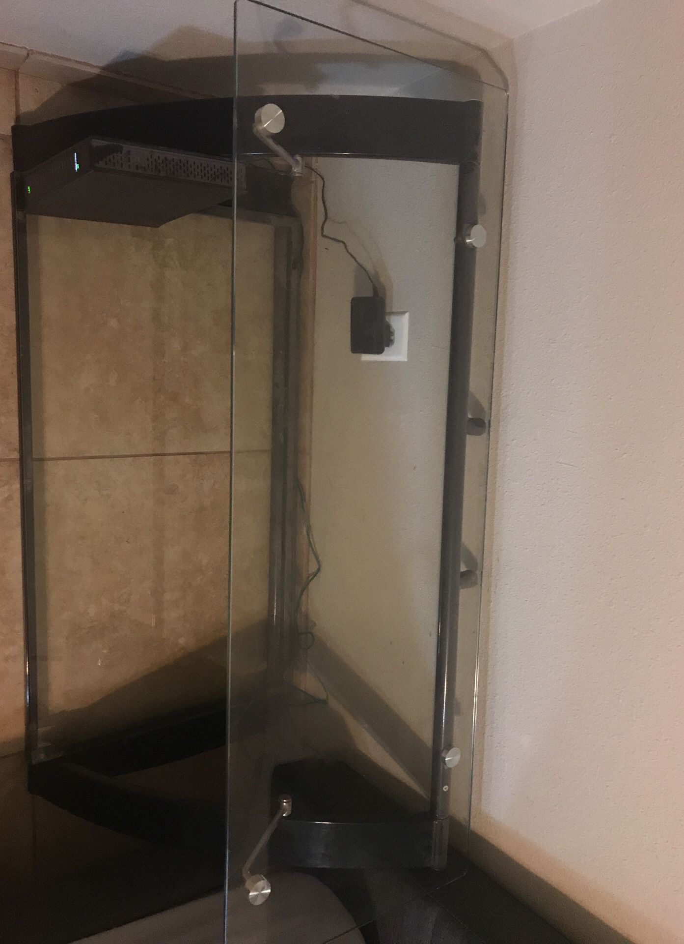 Glass tv stand free