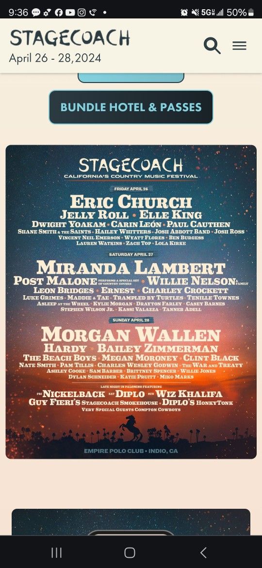 Stagecoach VIP PIT Corral Standing