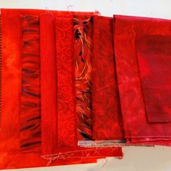Quilt Fabric--2 1/3+ yds Red Bundle