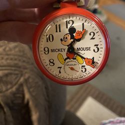Vintage Mickey Mouse Pocket Watch 